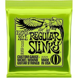 Encordado guitarra eléctrica Ernie Ball Regular Slinky (10-46) - Imagen 2