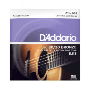 Encordado guitarra acústica D’Addario EJ13 (11-52) - Imagen 1