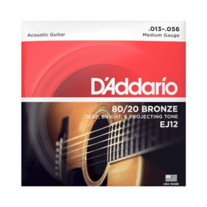 Encordado guitarra acústica folk D´Addario EJ12 (13-56) - Imagen 1