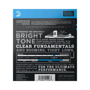 Encordado bajo 4 cuerdas D´Addario EXL165 (45-105) - Imagen 2