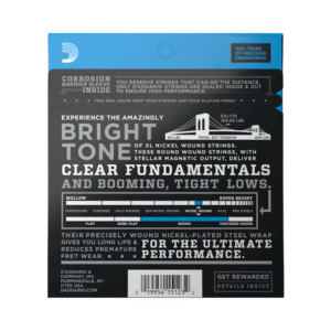 Encordado bajo 4 cuerdas D´Addario EXL170 (45-100) - Imagen 2