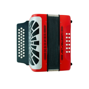 Acordeón Hohner Rey Vallenato 5 Letras Rojo - Imagen 2